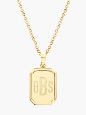 Brook & York Custom Monogram Pendant Necklace