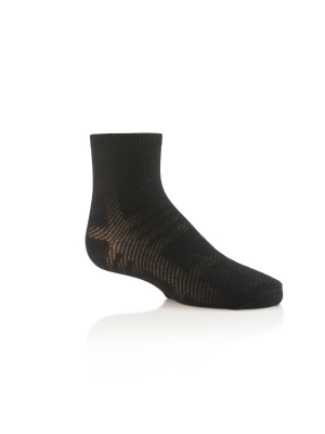 Zubii Plaid Ankle Sock - Black