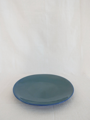 Mervyn Gers Dinner Plate In Blue Glaze