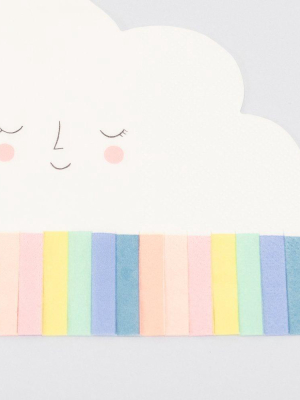 Rainbow Sun Cloud Napkins (x 20)