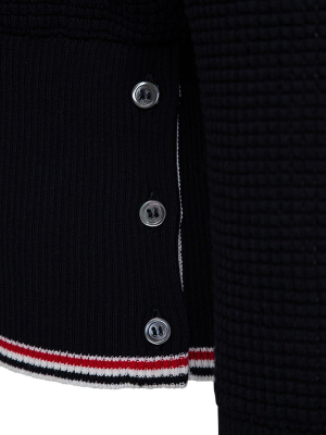 Thom Browne Rwb Stripe Detailed Sweater