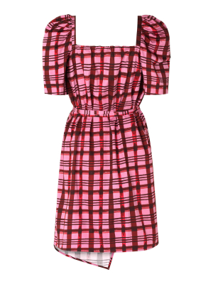 Arvia Plaid Cotton Dress