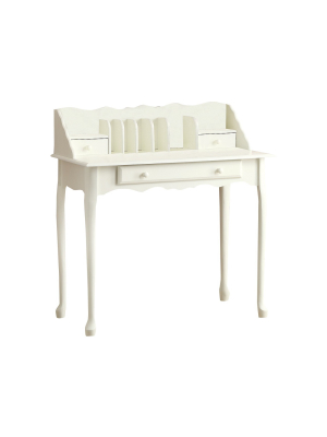 Traditional Secretary Desk - White - Everyroom