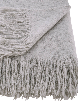 Faux Mohair Throw Blanket - Saro Lifestyle