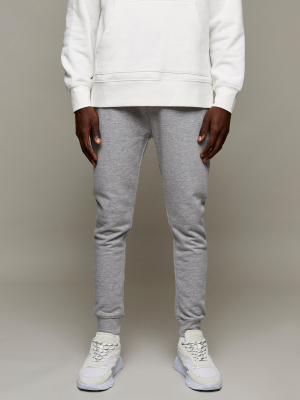 Gray Marl Skinny Sweatpants