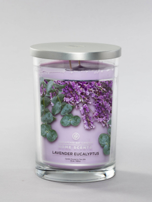 19oz Glass Jar 2-wick Candle Lavender Eucalyptus - Home Scents By Chesapeake Bay Candle