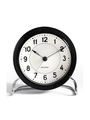 Station Alarm Clock In Black