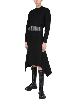 Alexander Mcqueen Asymmetric Midi Skirt