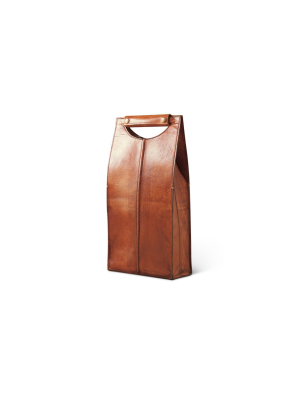 Leather Wine Carrier, Double