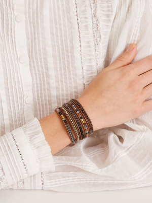 Hematite Mix Wrap Bracelet