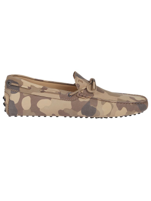 Tod's Gommino Camouflage Print Driving Shoes