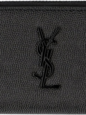 Saint Laurent Ysl Logo Plaque Card Case