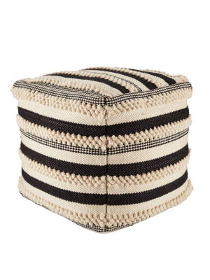 Jaipur Living Mandolin Meknes Outdoor Pouf