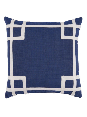 Lacefield Designs Rio Navy Outdoor Pillow