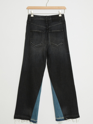 Amo Reworked Ultra High-rise Straight Jeans