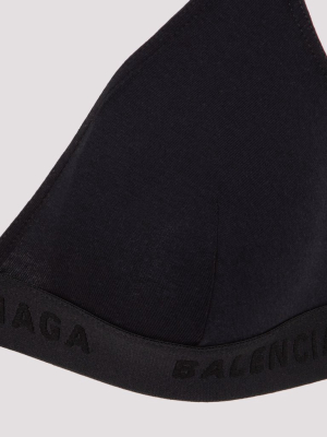 Balenciaga Logo Tape Triangle Bra