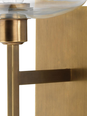 Jamie Young Scando Mod Sconce In Antique Brass