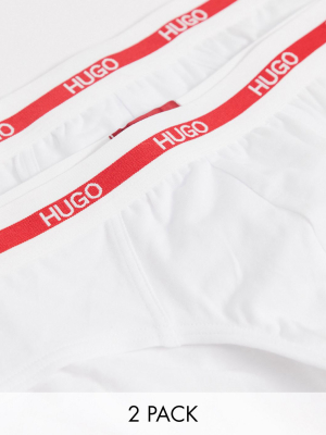 Hugo 2 Pack Briefs In White