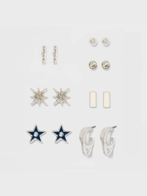 Earring Set 3pc - A New Day™ Silver