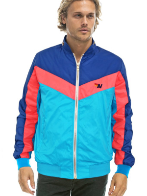 Men's Windbreaker Jacket- Neon Blue