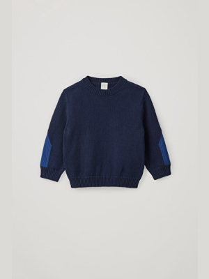 Color-block Cotton Sweatshirt