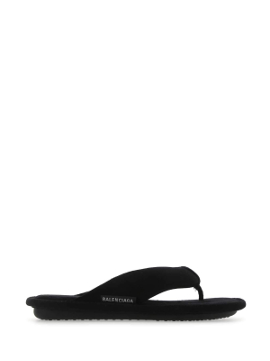 Balenciaga Logo Thong Sandals