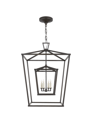 Darlana Large Double Cage Lantern In Various Colors