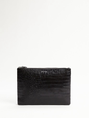 Kira Double Big Croco Shoulder Bag