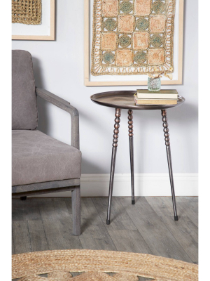 Modern Side Table Silver - Olivia & May