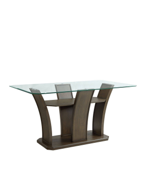 Simms Rectangular Counter Height Table Walnut - Picket House Furnishings