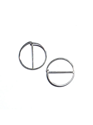 E-hoops In Sterling Silver