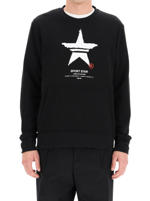 Neil Barrett Graphic Print Crewneck Sweatshirt