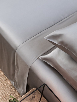 Bamboo Charcoal Fitted Sheet - Dove Gray