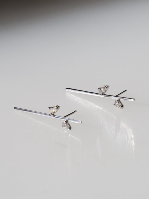 Linear Confetti Earring - 30mm