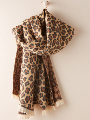 Brynn Leopard-spotted Scarf