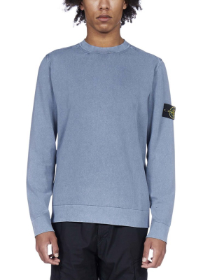 Stone Island Logo Patch Knit Jumper