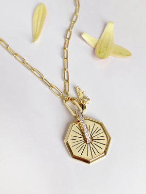 Bee Amulet Gold Necklace