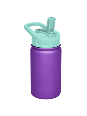 Fifty/fifty 12oz Bottle Straw Cap Purple/ Cool Mint