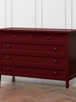 Harbor Red 5-drawer Dresser