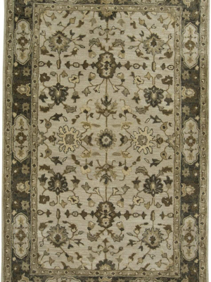 Feizy Eaton Traditional Persian Wool Rug - Available In 8 Sizes - Gray & Beige