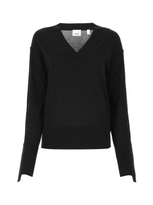 Burberry V-neck Knitted Sweater