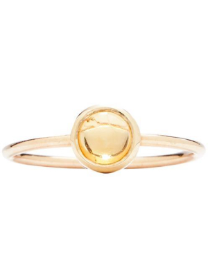 Gemstone Stacking Ring With Citrine