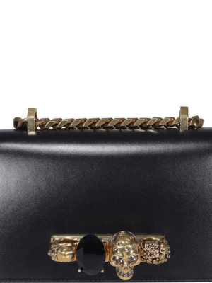 Alexander Mcqueen Mini Jewelled Satchel Bag