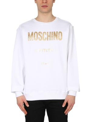 Moschino Laminated Print Sweatshirt