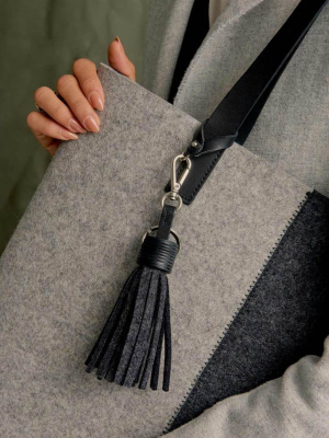 Merino Wool Felt/leather Tassel