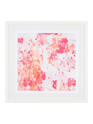 Pink And Coral Abstract Art