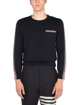 Thom Browne Patch Pocket Crewneck Jumper