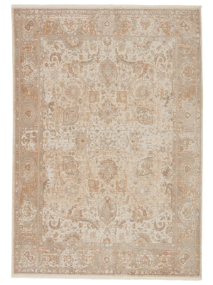 Jaipur Living Baptiste Oriental Taupe/ Cream Runner Rug (2'6"x12')