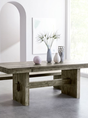 Emmerson® Reclaimed Wood Dining Table - Stone Gray