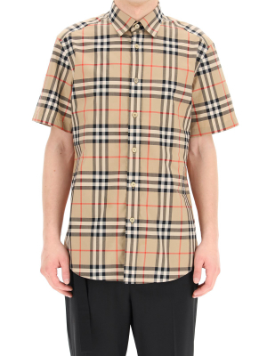 Burberry Vintage Check Print Short Sleeve Shirt